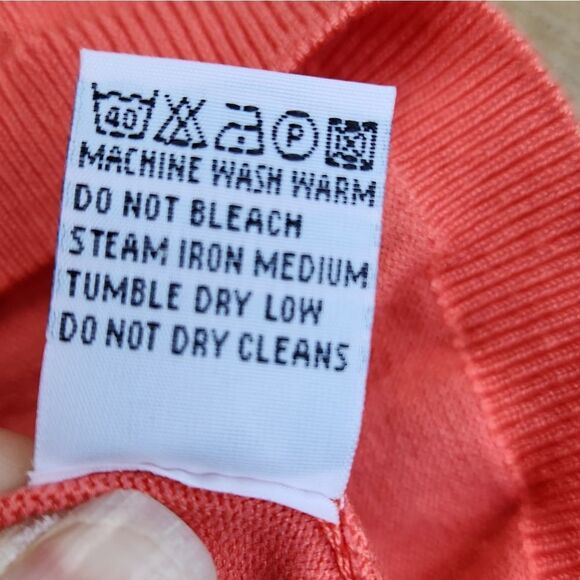 🔸️Cielo Coral Retro Style Short Sleeve Sweater Medium - Picture 9 of 9